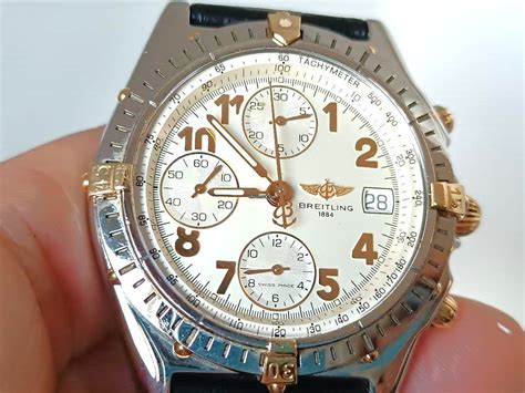 cinturino breitling acciaio e oro|breitling chronomat subito it.